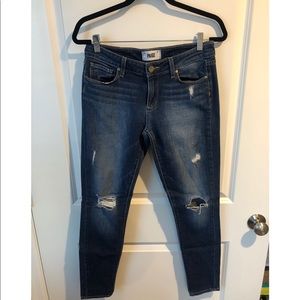 Distressed Skinny Paige Denim
